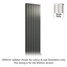 RE-A-CSN0600AS-Z - Reina Casina Aluminium Designer Anthracite Single Horizontal Radiator H600mm X W660mm RE-A-CSN0600AS-Z - Reina Casina Aluminium Designer Anthracite Single Horizontal Radiator H600mm X W660mm